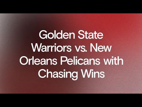 NotChasingWins's tweet card. Game 21: Warriors vs. Pelicans