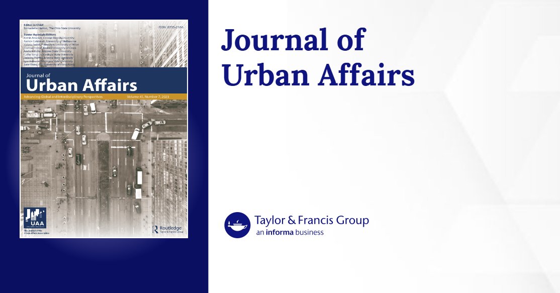 yogitaagrawal85's tweet card. Published in Journal of Urban Affairs (Ahead of Print, 2025)