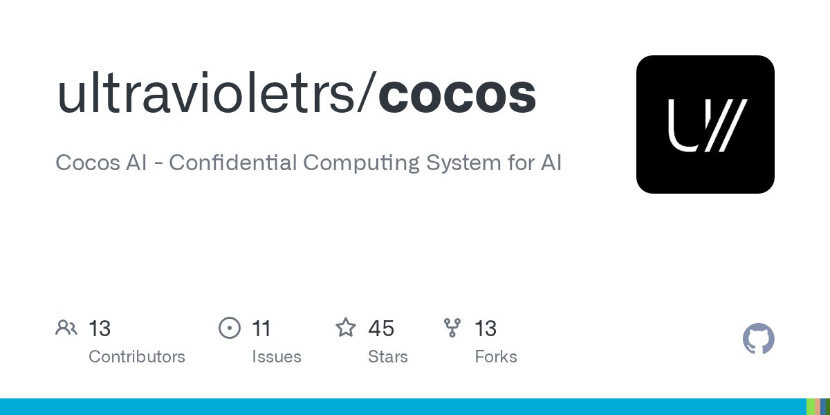 draskodraskovic's tweet card. Cocos AI - Confidential Computing System for AI. Contribute to ultravioletrs/cocos development by creating an account on GitHub.