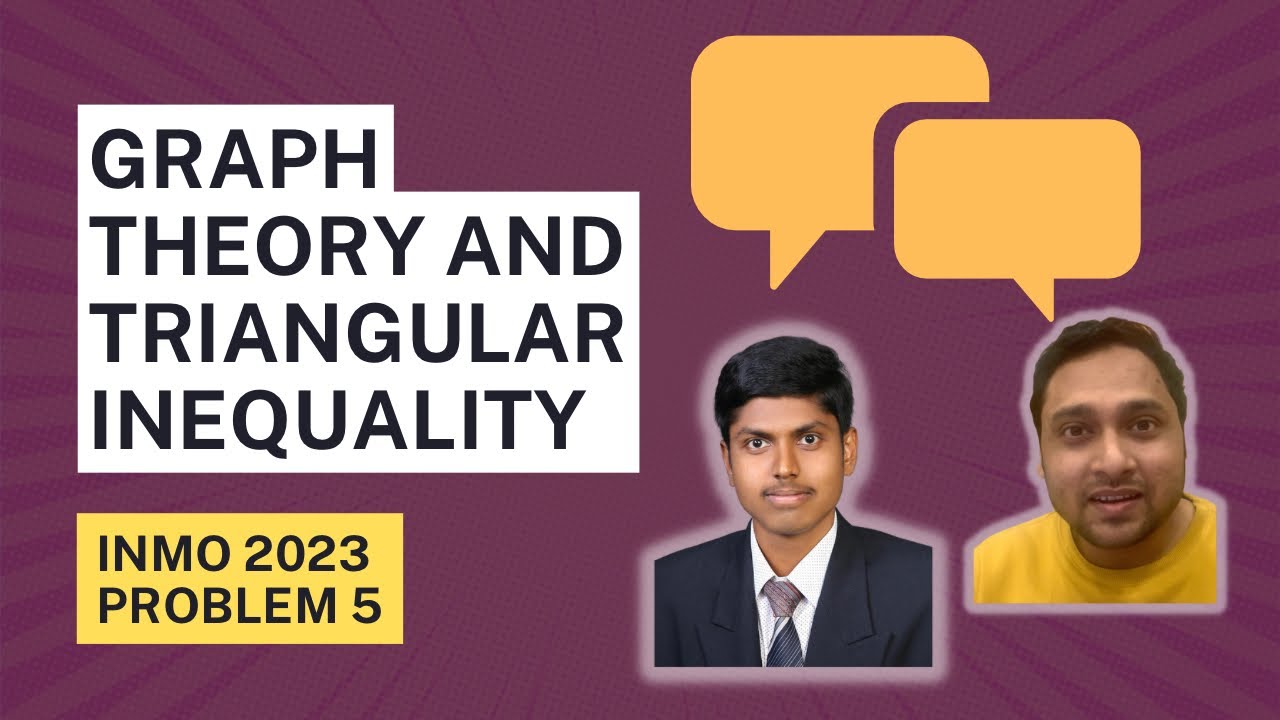 CheentaMath's tweet card. Graph theory and triangular inequality come together - INMO 2023...