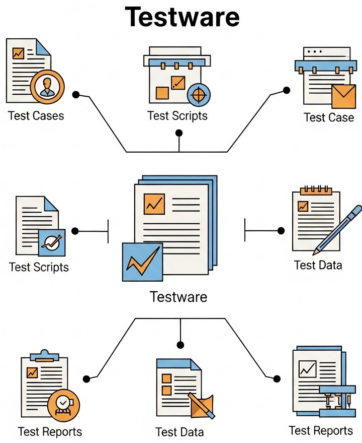 testrigor's tweet card. Testware is a set of testing artifacts like scripts, data, and plans used to ensure software quality across the development lifecycle.