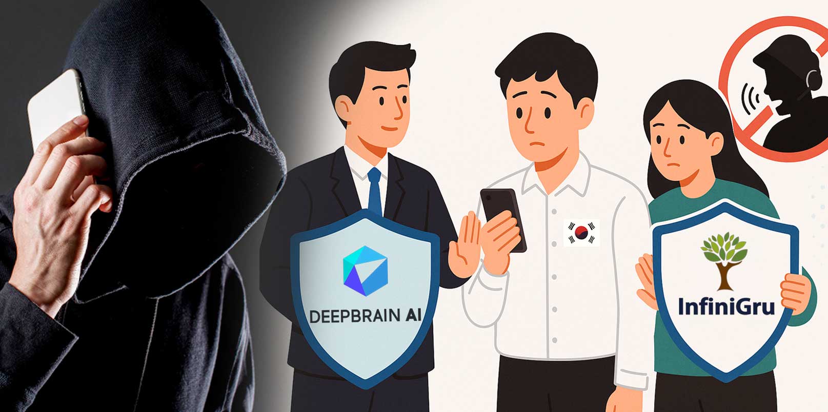 koreatechdesk's tweet card. The Cambodia voice-phishing incident pushes Korean AI startups to the frontlines of cyber defense — highlighting critical policy gaps and tech potential.