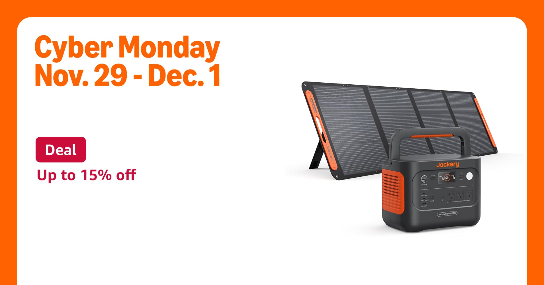 SentinusPrime's tweet card. Jackery Solar Generator 1000 v2 with 200W Solar Panel,1070Wh Portable Power Station LiFePO4 Battery,1500W AC/100W USB-C Output, 1Hr Fast Charge for Outdoor,Off-Grid Living,RV,Emergency