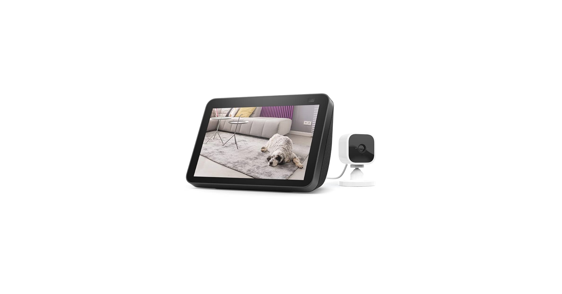 gd_creator7's tweet card. Echo Show 8 (2nd Gen, 2021 release) - Charcoal bundle with Blink Mini