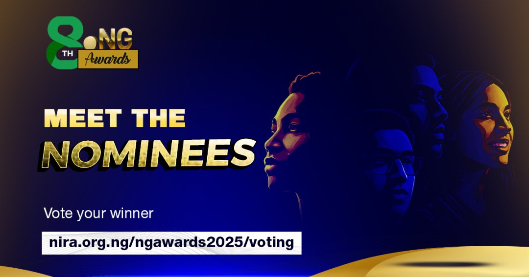 TecheconomyNG's tweet card. The Nigeria Internet Registration Association (NiRA), the registry of the .ng country code Top-Level Domain (ccTLD), has officially opened voting for the 8th edition of the .ng Awards, with 88...