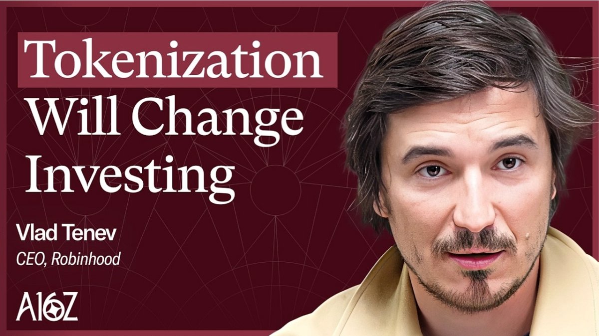 MagicCircleTech's tweet card. In a recent conversation with Alex Rampell and Erik Torenberg on a16z’s podcast *The A16Z Show*, Robinhood CEO Vlad Tenev reflected on the…