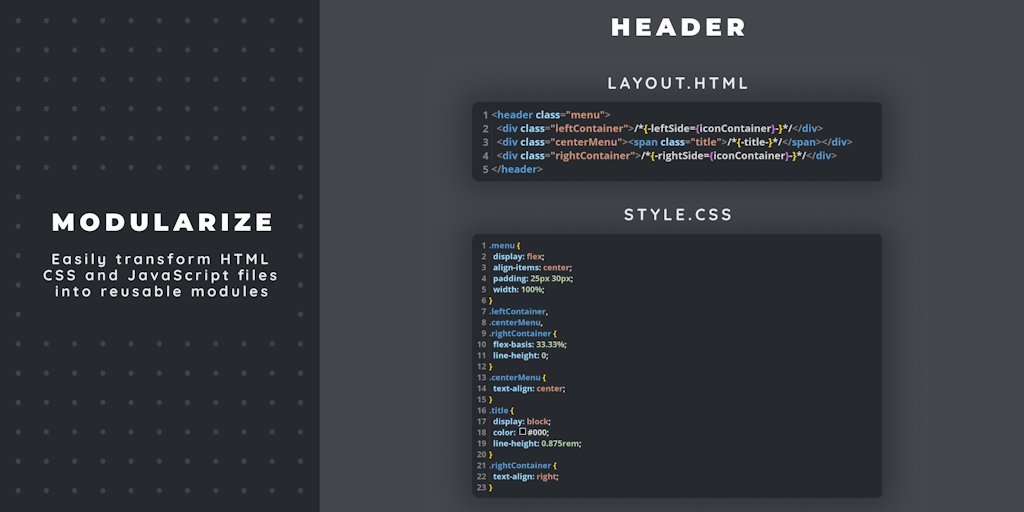 meshblazeapp's tweet card. Turn HTML, CSS and JS files into reusable modules. Auto-generated configs and near-zero bloat, enable blazing-fast static web apps.