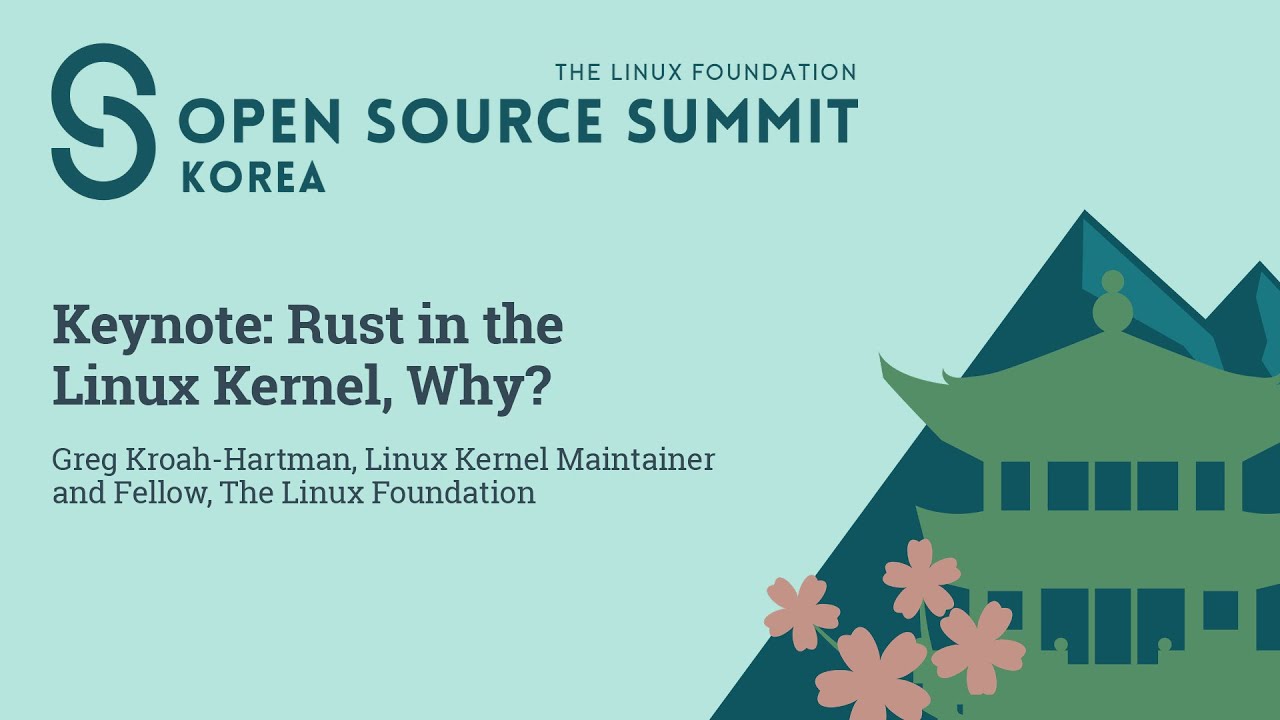 sharno3's tweet card. Keynote: Rust in the Linux Kernel, Why? - Greg Kroah-Hartman