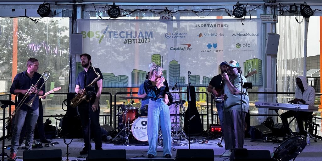 NETSHIELD's tweet card. MTLC's Boston Tech Jam features the hottest companies, live music, food, and thousands of attendees from the Massachusetts tech sector!