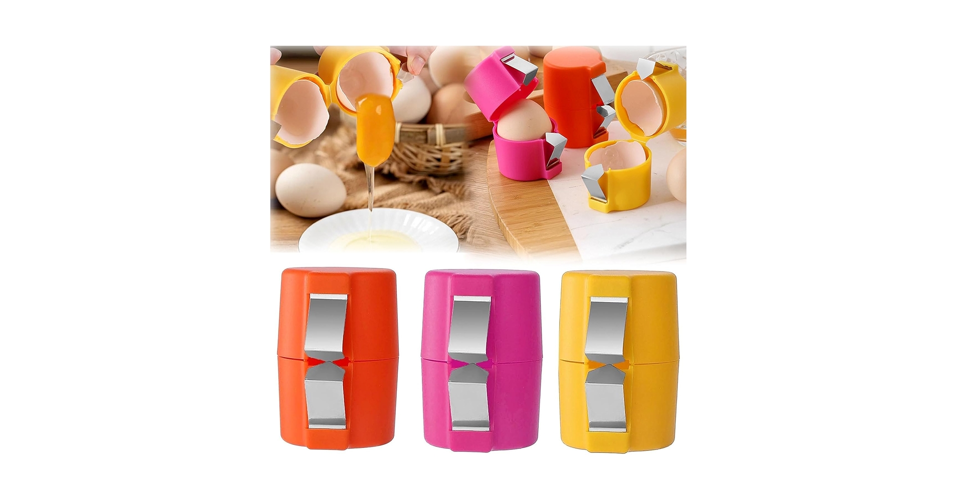jfranklinevans's tweet card. 3 PCS Egg Shell Opener, 2025 New Egg Cracker Tool for Raw Eggs, Portable Egg Shell Opener Tools, Handheld Eggs Breaker Multifunctional Egg Cutter Egg Cracker and Separator