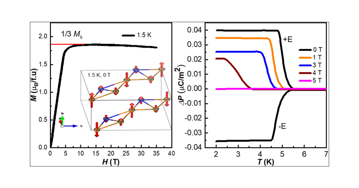 QuantumMatLab's tweet card. We investigated the thermodynamic properties and spin exchanges of the polar magnet LiFeV2O7 through experiments and density functional theory calculations. LiFeV2O7 crystallizes in a polar monocli...