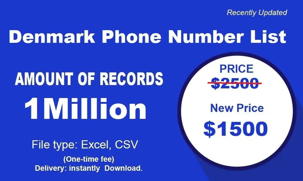 riya_moni40365's tweet card. Denmark phone number list has 3 million consumer mobile numbers. up to date and accurate telemarketing leads from Latest Mailing Database.