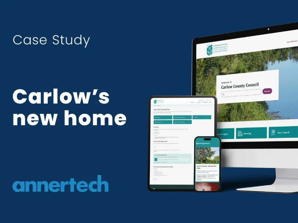 annertech's tweet card. Carlow County Council wanted a user first, service orientated new website. By combining a gorgeous design and custom development, the latest Irish addition to the LocalGov Drupal community has...