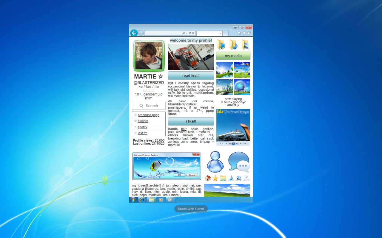 BLASTERIZED's tweet card. holding on for tomorrow!