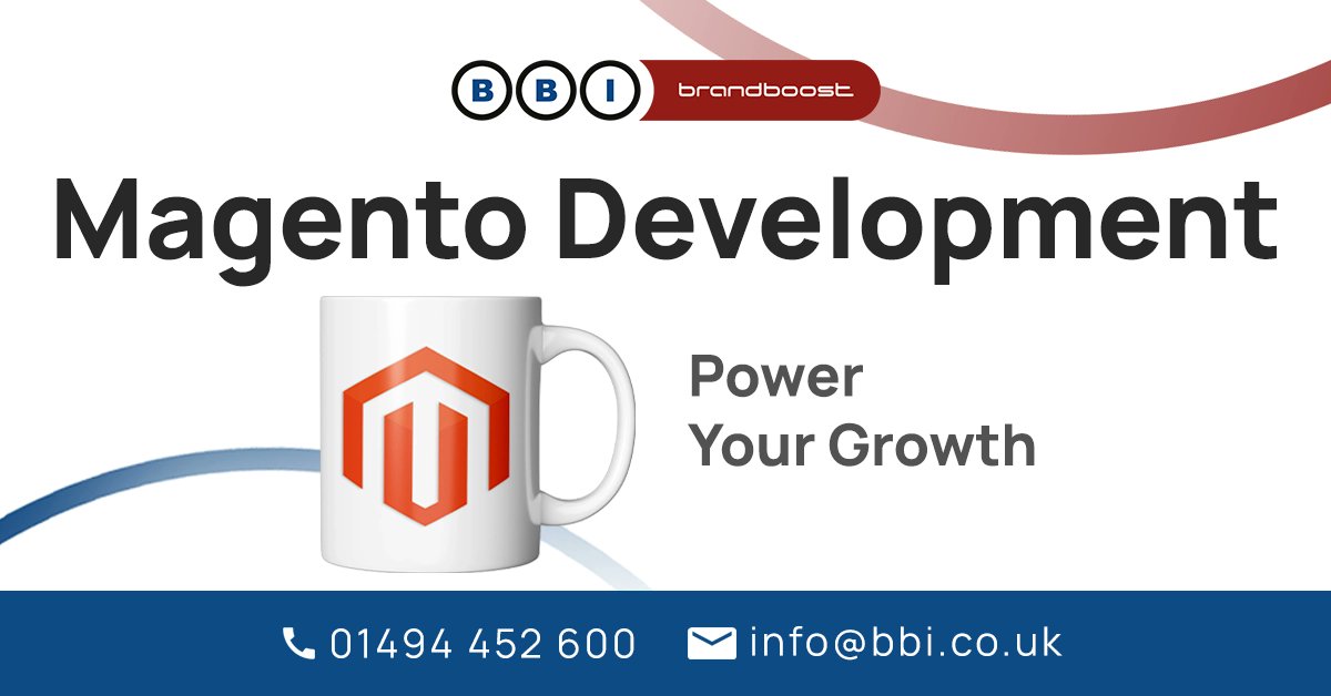 BBI_Brandboost's tweet card. Magento E-Commerce solutions from BBI Brandboost in High Wycombe, crafted to harness functionality and drive business growth.