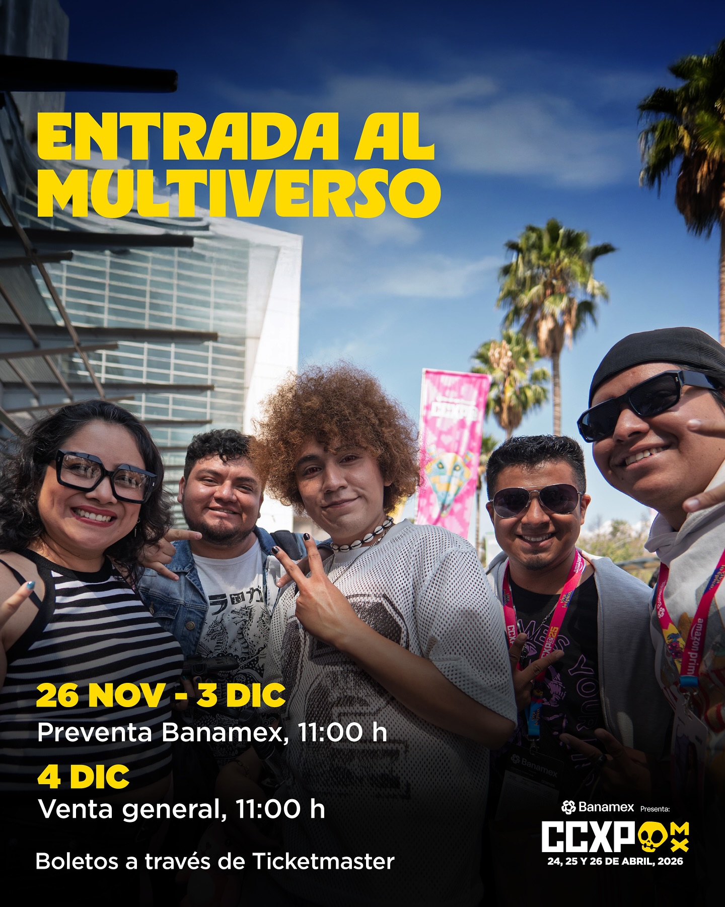 GeekZillaTech's tweet card. El multiverso del fandom vuelve a temblar, CCXPMX26 activa oficialmente su acceso y convoca a todos los viajeros listos para escribir un nuevo capítulo en