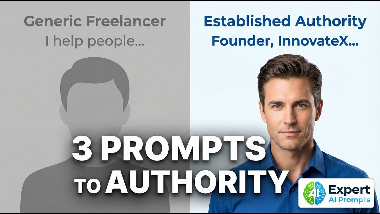 Use_Technology's tweet card. Stop Sounding "Busy": Write an Expert Bio in 5 Minutes (3 AI Prompts)