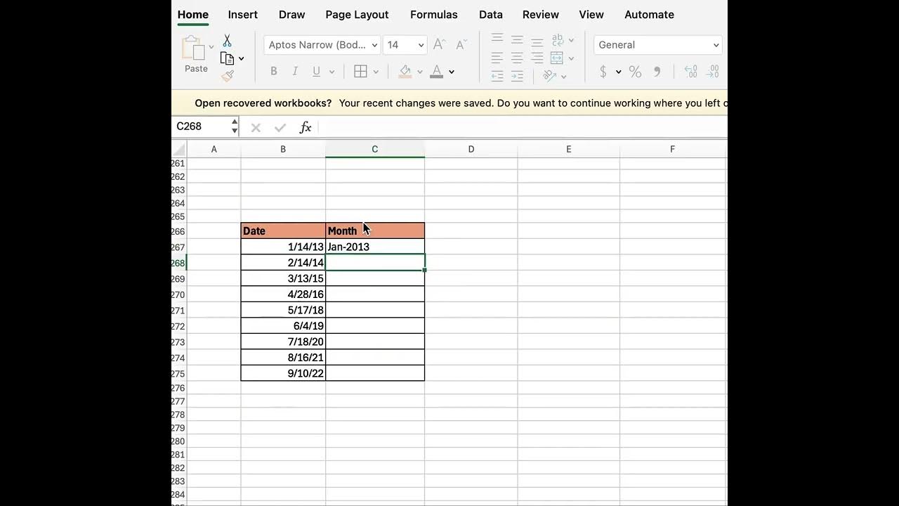 uxunleashed's tweet card. How to Convert Dates into Months using the TEXT Formula #excel...