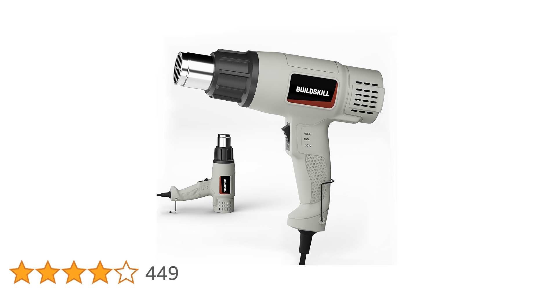 BigkartDeal1's tweet card. Experience powerful performance with Buildskill 1800W heat gun machine, equipped with a high-efficiency copper motor and turbofan for 1.5x faster heating and constant temperature throughout your...