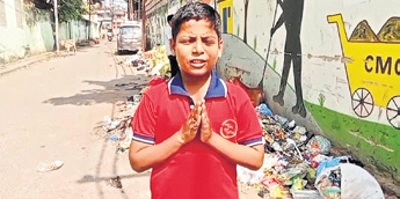 XpressOdisha's tweet card. CUTTACK: At a time when most teens waste their time on social media, a Class VIII student of Bhakta Madhu Vidyapitha here in the city has used the same platform