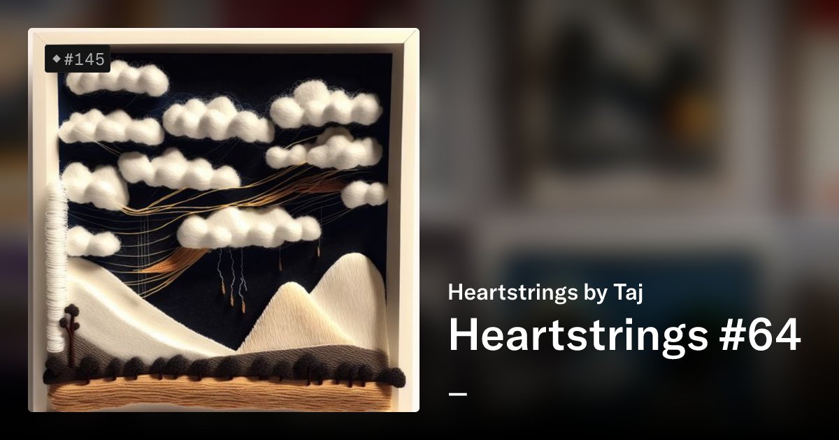 _seanmick's tweet card. Heartstrings is a collection of 400 AI-assisted art pieces that capture the magic of childhood and the wonder of imagination. Inspired by my new daughter and the art I wanted to create for her room,...