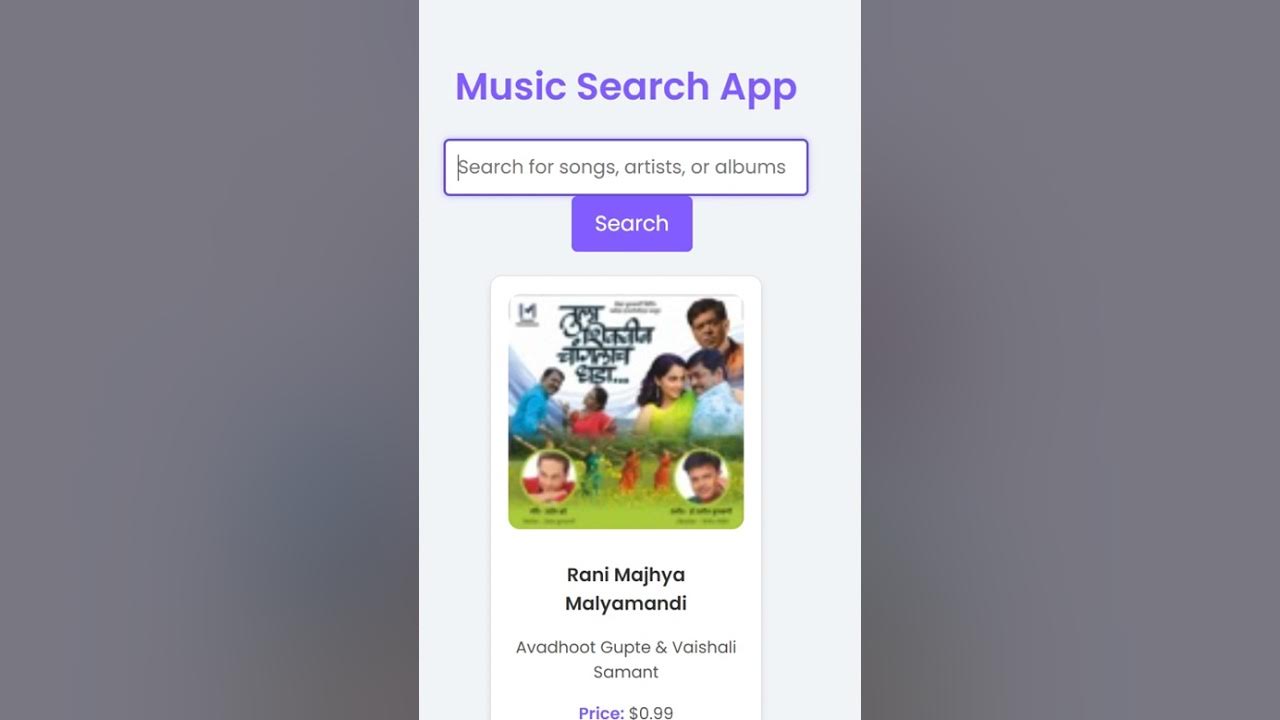 RadhikaCodeHub's tweet card. Create a Music Search App using HTML, CSS, and JavaScript #coding...
