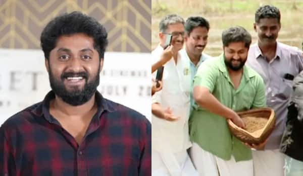 dinamalarcinema's tweet card. Dhyan Sreenivasan steps into paddy cultivation too | Tamil Cinema movies Tamil Film Tamil cinema news Kollywood Bollywood Tamil movie Tamil news Tamil actress and actors gallery wallpapers Tamil...