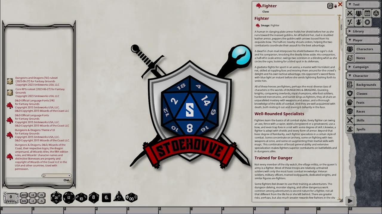 stoehovve's tweet card. FGU Character Creation | 5e | Fighter Class - Class Description (Part...