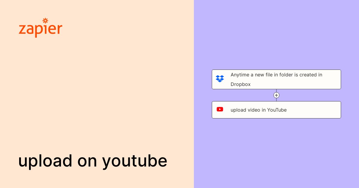 Jiocoders's tweet card. Anytime a new file in folder is created in Dropbox, upload video in YouTube.