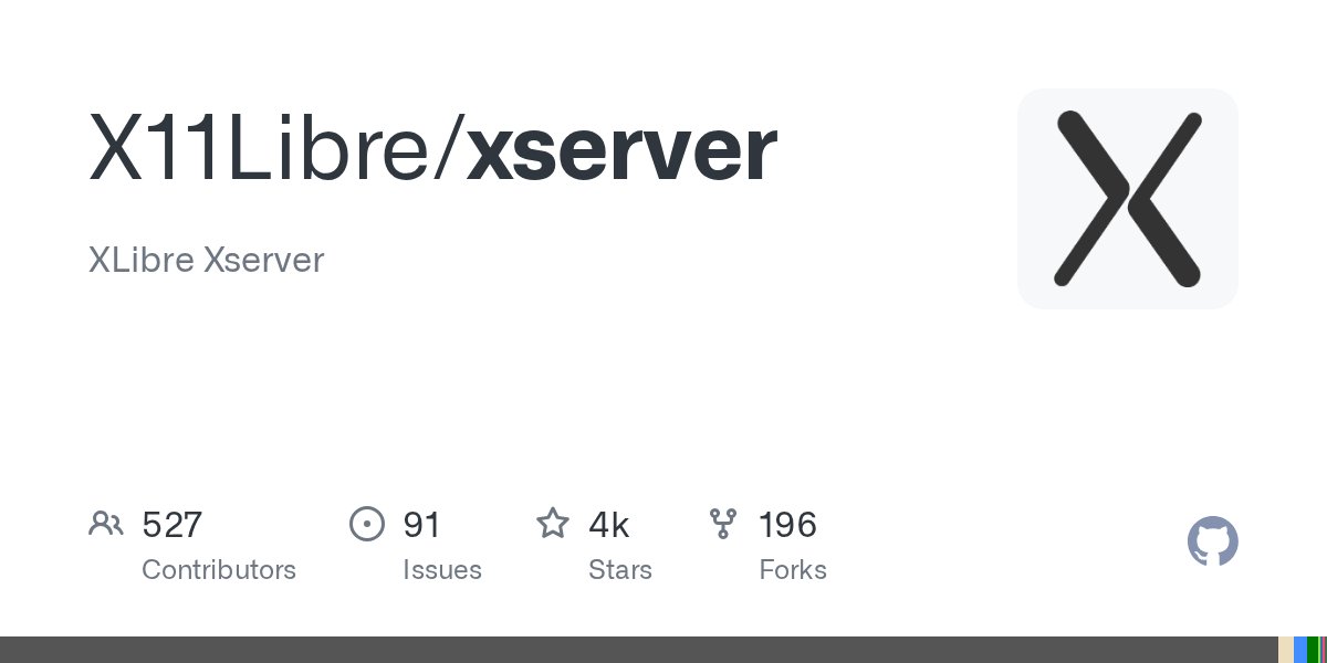 XLibreDev's tweet card. XLibre Xserver. Contribute to X11Libre/xserver development by creating an account on GitHub.