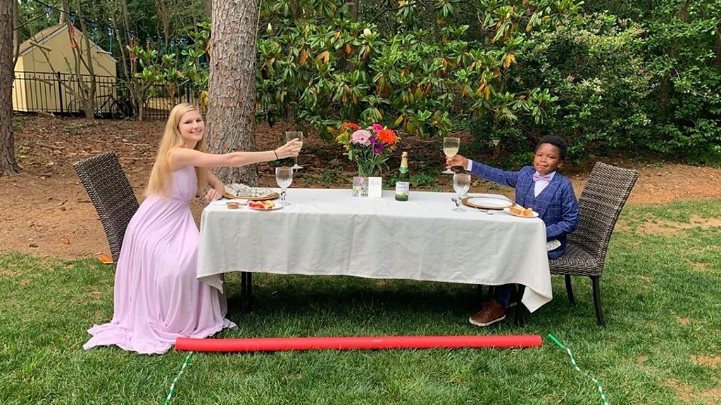 BBCOS's tweet card. Curtis Rogers held a socially distanced dinner and dance in his garden