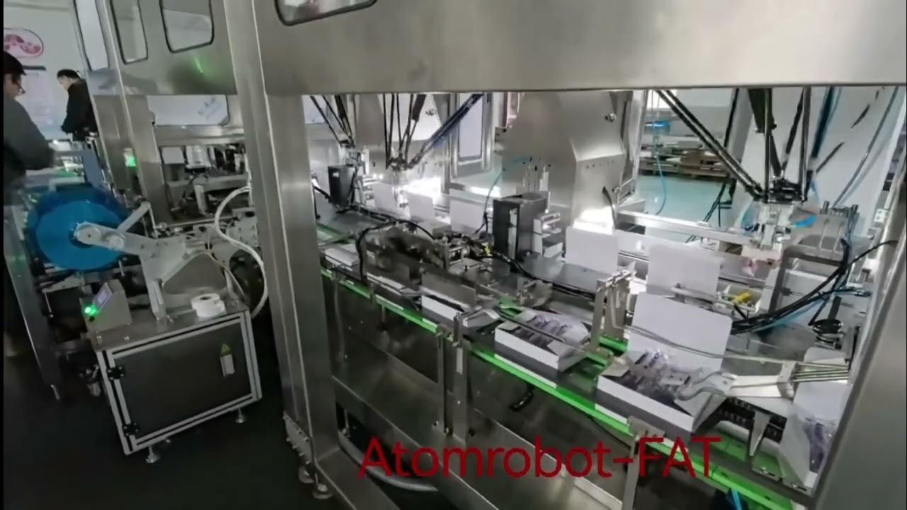 AtomRobots's tweet card. High-Speed Automation in Action