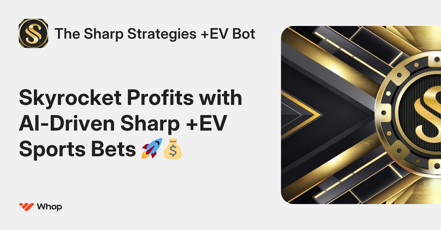 FarminSneaks's tweet card. Get access to the leading AI-driven +EV bet finding bot and expert strategies that net significant long-term profits. Join the most proven profitable sports betting group ⬇️⬇️⬇️⬇️