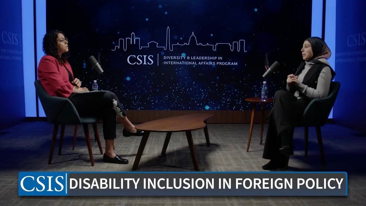 CSIS_DLIA's tweet card. SAIDR Minkara shares her insights on disability inclusion in all facets of foreign policy. 