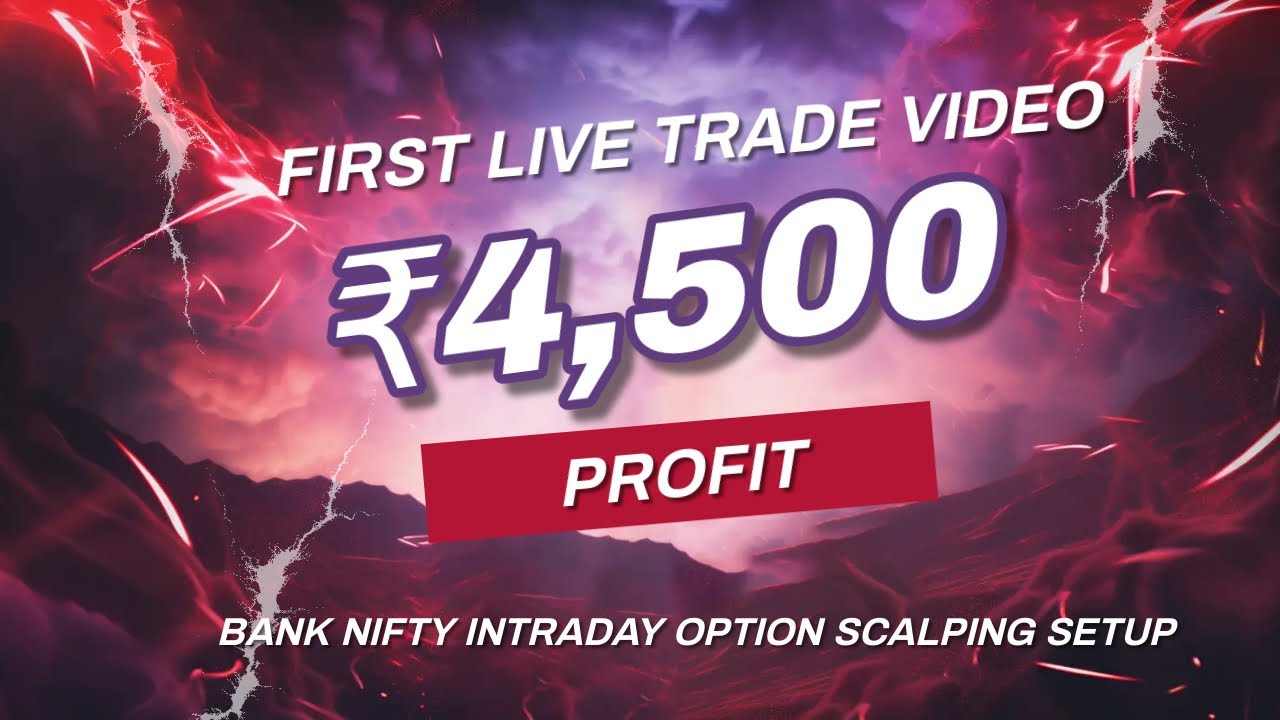 Anshuljain0711's tweet card. LIVE TRADING DAY 1 : BANK NIFTY INTRADAY SCALPING WITH AJ BULL & BEAR...
