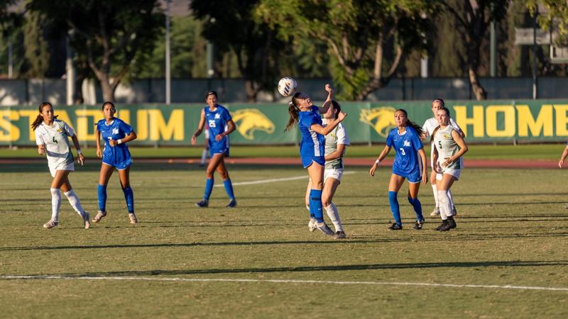 CSUSM_WSoc's tweet card. In its final road game of the regular season, the Cal State San Marcos women's soccer team (6-5-4, 3-4-2 CCAA) fell 2-1 to No. 4 Cal Poly Pomona (13-1-2, 6-1-2 CCAA) on Friday night at Kellogg...