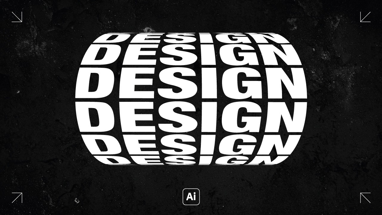 gioclear's tweet card. Come creare l'Effetto Testo 3D Cilindrico con Illustrator