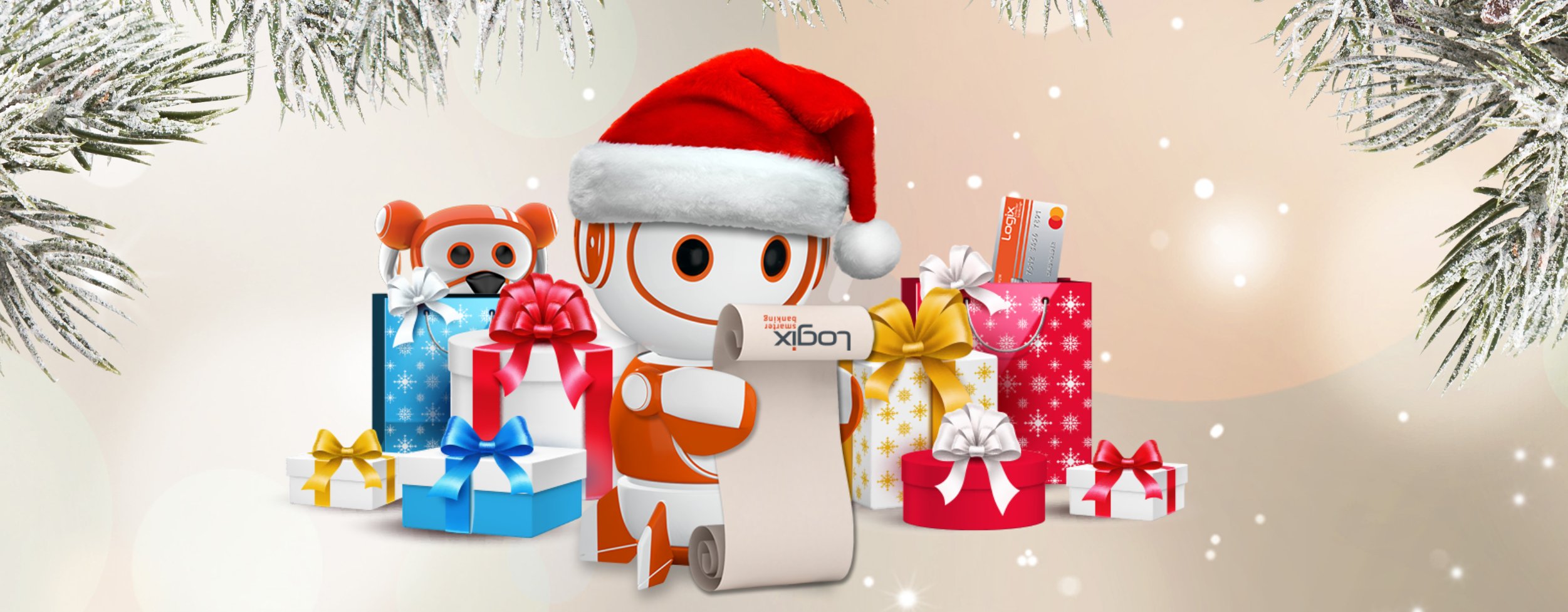 LogixFCU's tweet card. Find joy and financial wellness this holiday season with these five tips designed to give you less stress and more joy this holiday season.