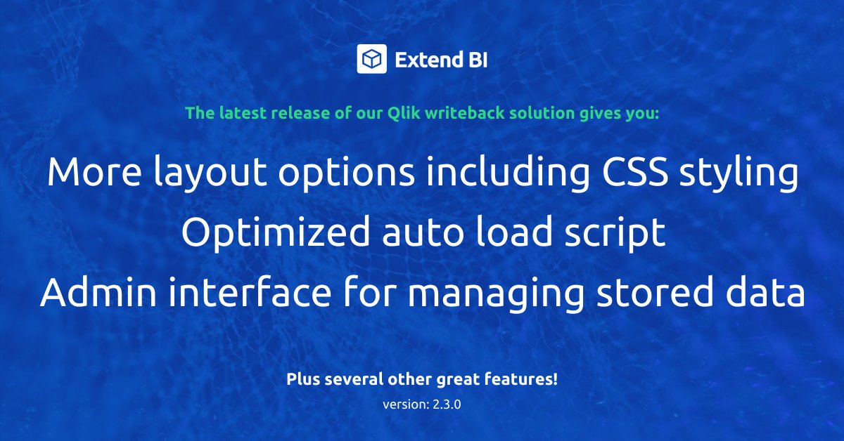 ExtendBIDotCom's tweet card. We have added many new features - in particular around the layout and possibilities to customize this. Take a look and learn what is new.
