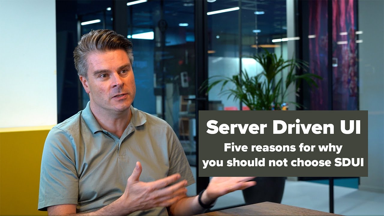q42's tweet card. Five reasons for why you should not consider Server Driven UI