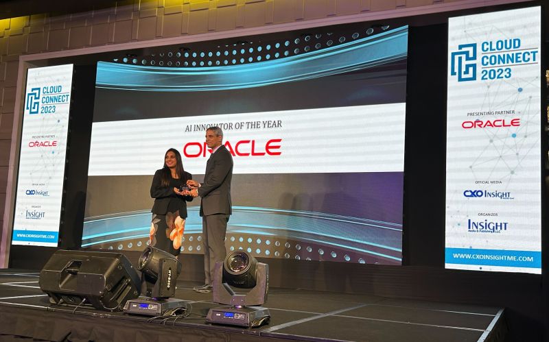 akshay_linux's tweet card. I am proud to share that Oracle in the UAE has been recognized as the ‘AI Innovator of the Year’ at the annual ‘Cloud Summit’ organized by CXO Insight Middle East.   This recognition is a clear...