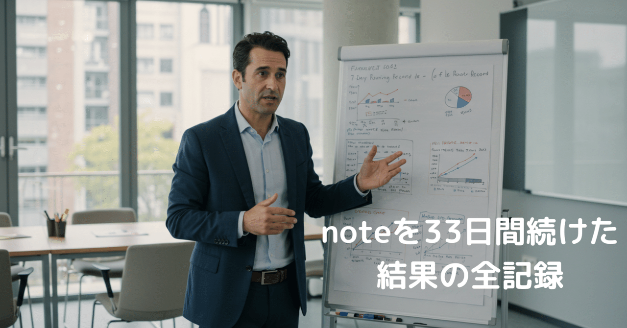 note_miler's tweet card. こんにちはエフマイです。 note開始から33日、つまり1ヶ月と少し経過しました。 そしてこのnoteは 昔ブログで頑張ってたけど今休憩している人 noteで副収入を得ようと頑張っている人 に向けて発信しております。 とりあえず7日経過、14日、21日経過したときに 投稿しまして、その時の投稿はこちら。 7日はこれ↓ 14日経過後はこれ↓ 21日はこちら↓ では見ていきましょう。...