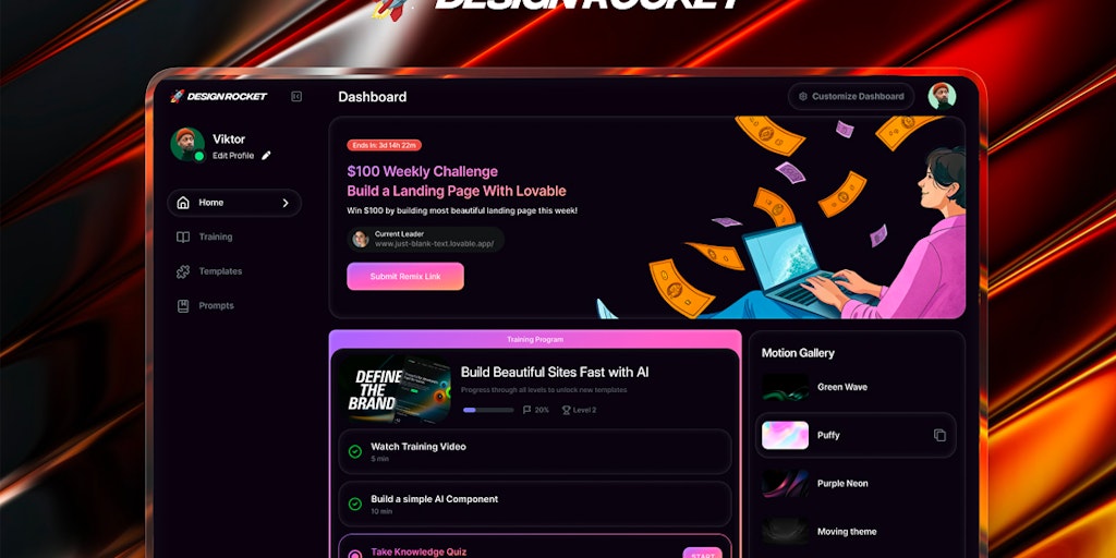viktoroddy's tweet card. ❤️‍🔥Anyone can now build High-end sites fully with AI