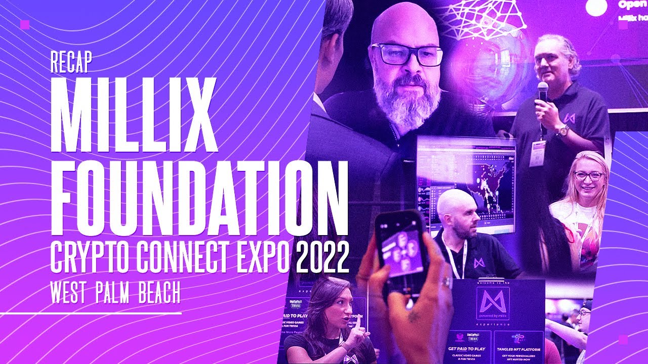 MillixOrg's tweet card. Millix Foundation at Crypto Connect Expo 2022 | West Palm Beach, FL