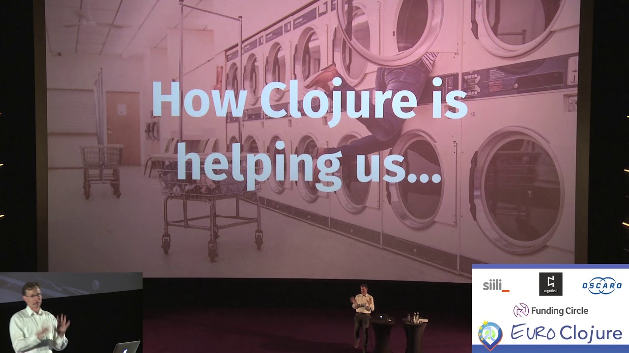 EuroClojure's tweet card. Tear down this wall – rethink distributed systems - Christian Betz