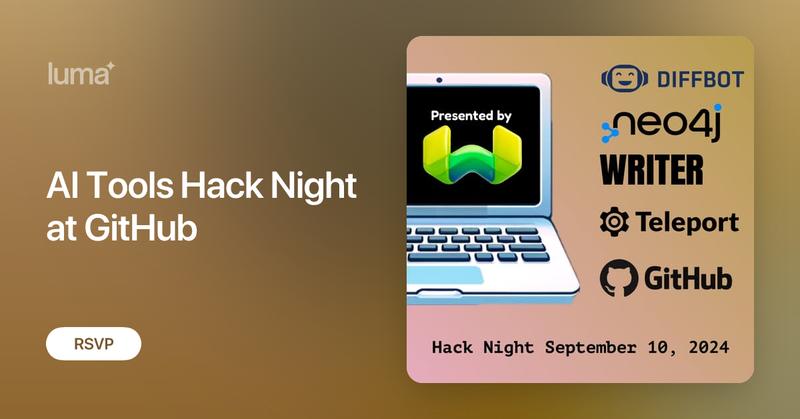 samjulien's tweet card. Join us for another incredibly fun Hack Night at GitHub! Here's what you can roughly expect: 🏆 Evening of Fun: Lightning Talks (Weaviate, Teleport, Writer,…