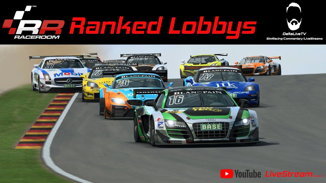 DELTALIVETV's tweet card. RaceRoom Ranked Lobby Day