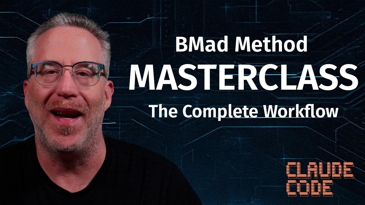 HansDeLeenheer's tweet card. The Official BMad-Method Masterclass (The Complete IDE Workflow)