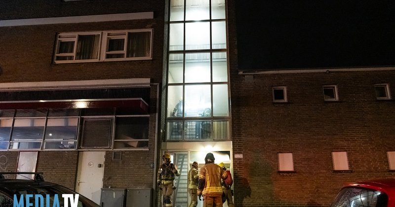 Brand in portiek Schammenkamp Rotterdam veroorzaakt schrik bij bewoners