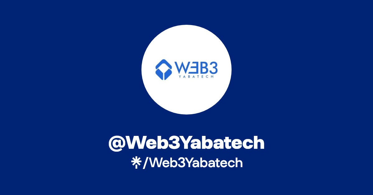 Web3yabatech's tweet card. The only officially registered Blockchain and web3 club in yaba college of technology, Lagos Nigeria